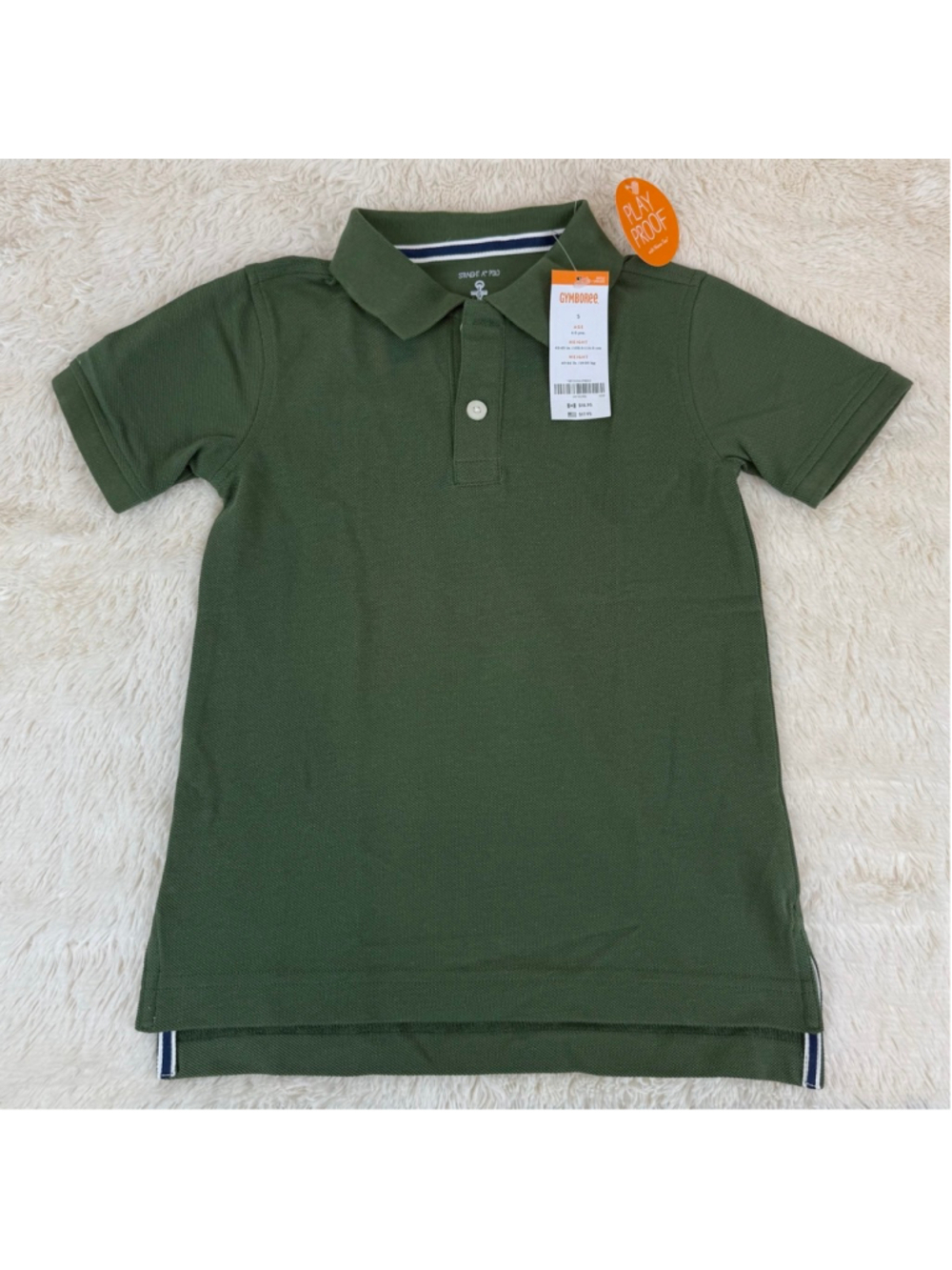 Gymboree Straight A green short sleeve polo NWT-5